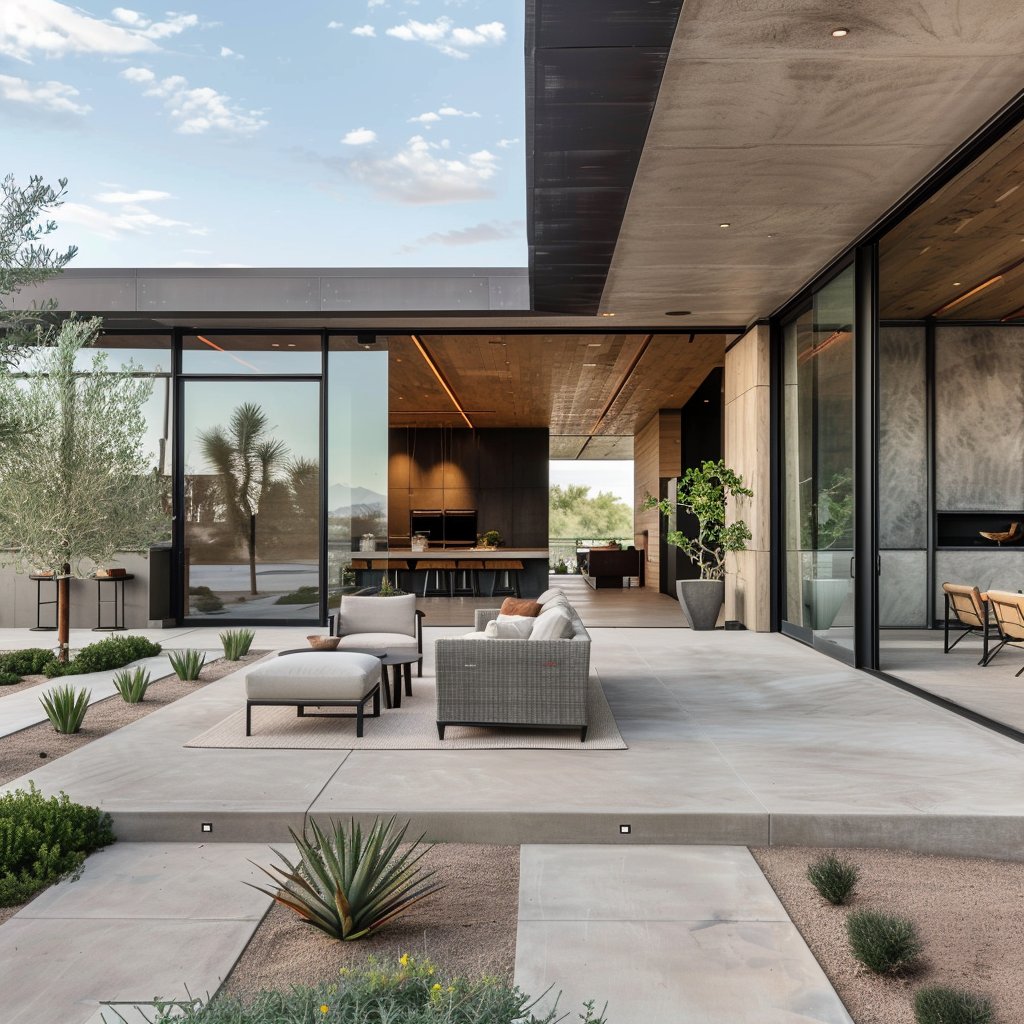 Outdoor living patio